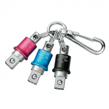 トップ工業(TOP) 携帯用インパクトソケットホルダー 3色セット 黒・赤・青 差込角9.5mm PSH-3BRBKN【お寄せ品、返品キャンセル不可。欠品終売時連絡あり】