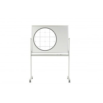 【直送品】馬印　MAJI(マジ)シリーズ両面脚付ホーローホワイトボード　暗線入/無地　W1296×D610×H1845mm　MH34TDXN【お寄せ品、返品キャンセル不可。欠品終売時連絡あり】 45,028円