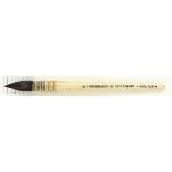 REMBRANDT レンブラント水彩画画筆135 御膳上等木鼠毛/ラウンド  T909-135-06(6号) 495605【お寄せ品、返品とり止める不可。欠品終売時申しつたえるあり】