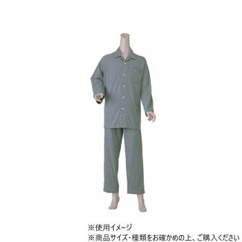 神戸生絲　紳士楽らくパジャマ上下セット(通年用)L No.47 グレー【お寄せ品、返品キャンセル不可。欠品終売時連絡あり】
