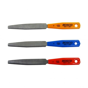 【メール便】 HOSCO Luthiers Tools ナット溝切りヤスリ 3本組 エレキギター用 TL-NF3E【お寄せ品、返品キャンセル不可。欠品終売時連絡あり】