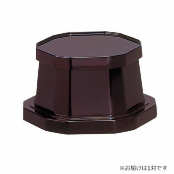 隅切り六角花台 (1対) 5.0寸 タメ 5806501200021【お寄せ品、返品キャンセル不可。欠品終売時連絡あり】