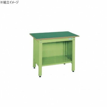 【直送品】サカエ 一人用作業台CPタイプ サカエリューム天板 900×600×740mm グリーン CP-096【お寄せ品、返品キャンセル不可。欠品終売時連絡あり】