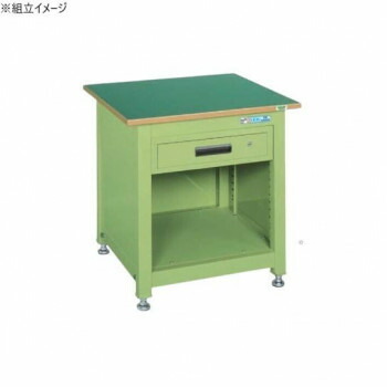 【直送品】サカエ 一人用やり方台KT手合い サカエリューム天板 700×700×740粍 押し入れ1段 KT-111FEN【お寄せ品、返品とり止める不可。欠品終売時申しつたえるあり】