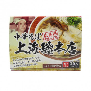 【直送品】箱入 広島 上海総本店 3食入×10箱【お寄せ品、返品キャンセル不可。欠品終売時連絡あり】