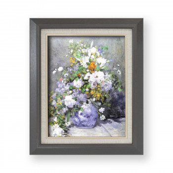 【メーカー直送（大型）】ルノワール名画額F6「花瓶の花」【お寄せ品、返品キャンセル不可。欠品終売時連絡あり】