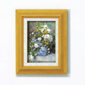 ルノワール名画額サム　「花瓶の花」（立体加工付き）　17723【お寄せ品、返品キャンセル不可。欠品終売時連絡あり】