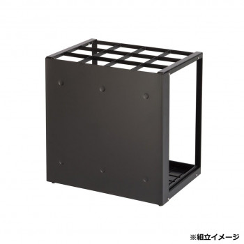 【メーカー直送（大型）】パネル傘立 36 ブラック UB2990367【お寄せ品、返品キャンセル不可。欠品終売時連絡あり】