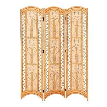 【直送品】今枝商店　Romantic Rattan　籐スクリーン 3連(3パネル)　ハイタイプ　B706【お寄せ品、返品キャンセル不可。欠品終売時連絡あり】 27,898円