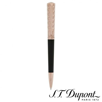 【電子メール便】 S.T. Dupont エス・テー・デュポン リベルテ ボールペン 黒いこと漆＆サクラ色ゴールド 465601【お寄せ品、返品とり止める不可。欠品終売時申しつたえるあり】