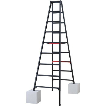 【直送品】伸縮脚立 RYRB-27 10764【お寄せ品、返品とり止める不可。欠品終売時申しつたえるあり】