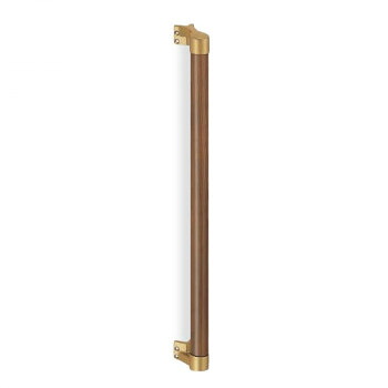 シロクマ　出隅二点手すり AG/Mオーク BR-534　600mm【お寄せ品、返品キャンセル不可。欠品終売時連絡あり】
