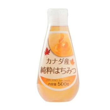 【直送品】クインビーガーデン カナダ産純粋はちみつ 500g×24本【お寄せ品、返品キャンセル不可。欠品終売時連絡あり】