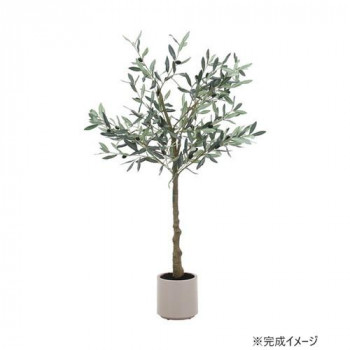 【メーカー直送（大型）】不二貿易 C/D:28054 フェイクグリーン オリーブ 120cm ジョイント【お寄せ品、返品キャンセル不可。欠品終売時連絡あり】