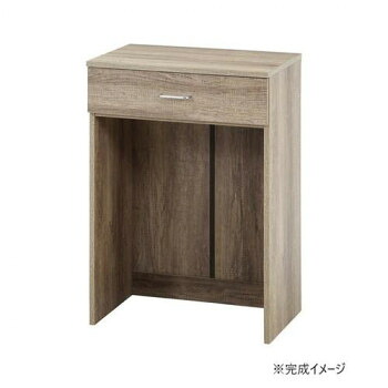 【メーカー直送（大型）】不二貿易 C/D:74146 スフィーダ ダストボックス上収納ラック GY【お寄せ品、返品キャンセル不可。欠品終売時連絡あり】