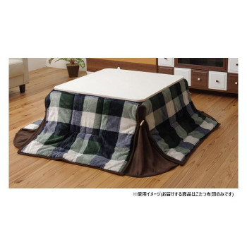 【直送品】洗える 省スペースこたつ薄掛け布団 「ジャーナル省S」 グリーン 約180&times;180cm 1181750121521【お寄せ品、返品キャンセル不可。欠品終売時連絡あり】｜ヘルシー救急ＢＯＸ