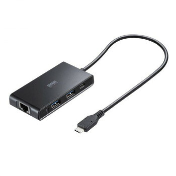 サンワサプライ USB Type-Cハブ付き 2.5ギガビットLANアダプタ USB-3TCLS8BK【お寄せ品、返品キャンセル不可。欠品終売時連絡あり】