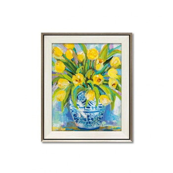 【製造会社直送（大型）】工芸ひな型 ジャネット ヴェルテンテス「生姜 ジャー チューリップ」 JV-13502【お寄せ品、返品取り止める不可。欠品終売時かかわり合いあり】