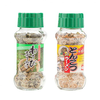 【直送品】みなり わさびふりかけ 85g・とんこつラーメンふりかけ 80g　各15個セット【お寄せ品、返品キャンセル不可。欠品終売時連絡あり】｜ヘルシー救急ＢＯＸ