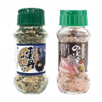 【直送品】みなり 雲丹ふりかけ 85g・のどぐろ煮付風味ふりかけ 85g　各15個セット【お寄せ品、返品キャンセル不可。欠品終売時連絡あり】｜ヘルシー救急ＢＯＸ 12,762円