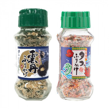 【直送品】みなり 雲丹ふりかけ 85g・タコふりかけ 85g 各15個セット【お寄せ品、返品キャンセル不可。欠品終売時連絡あり】|ヘルシー救急BOX
