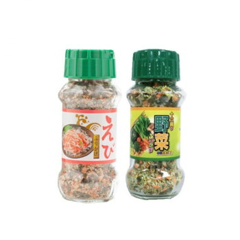 【直送品】みなり えびふりかけ 85g・十六種の野菜ふりかけ 90g 各15個セット【お寄せ品、返品キャンセル不可。欠品終売時連絡あり】|ヘルシー救急BOX