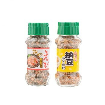 【直送品】みなり えびふりかけ 85g・唐辛子納豆ふりかけ 90g 各15個セット【お寄せ品、返品キャンセル不可。欠品終売時連絡あり】|ヘルシー救急BOX