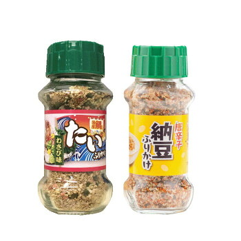 【直送品】みなり たいふりかけ 85g・唐辛子納豆ふりかけ 90g 各15個セット【お寄せ品、返品キャンセル不可。欠品終売時連絡あり】|ヘルシー救急BOX