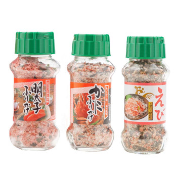 【直送品】みなり 明太子ふりかけ 85g・かにふりかけ 85g・えびふりかけ 85g 各10個セット【お寄せ品、返品キャンセル不可。欠品終売時連絡あり】|ヘルシー救急BOX