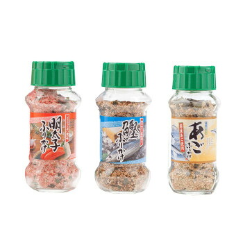 【直送品】みなり 明太子ふりかけ 85g・鰹ふりかけ 80g・あごふりかけ 85g 各10個セット【お寄せ品、返品キャンセル不可。欠品終売時連絡あり】|ヘルシー救急BOX