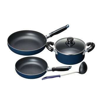 スティージーII IH対応両手鍋＆フライパン3点セット(ツール付) MB-2381 1034319【お寄せ品、返品キャンセル不可。欠品終売時連絡あり】