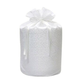 【直送品】ペット供養 骨壺袋(花びら柄) ホワイト 7寸 4入 060580【お寄せ品、返品キャンセル不可。欠品終売時連絡あり】｜ヘルシー救急ＢＯＸ