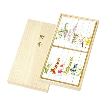 カメヤマ 名香　月の花　桐箱　12種入り 581985【お寄せ品、返品キャンセル不可。欠品終売時連絡あり】