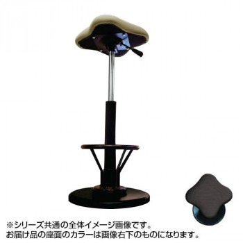 【直送品】ツイストスツールラフレシアKモーR (フットレスト付き) ブラウン/ブラック TWS-240R【お寄せ品、返品キャンセル不可。欠品終売時連絡あり】｜ヘルシー救急ＢＯＸ