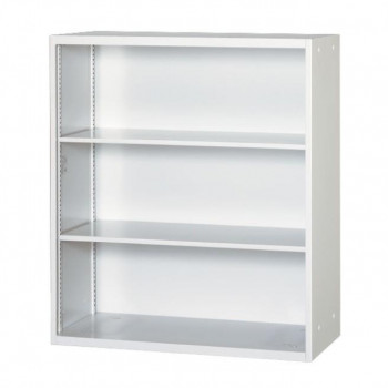 【直送品】壁面収納家具/D:450 スライドボード専用オープン保管庫(書庫) 棚板2枚・ボードセット取付穴付 ALPSホワイト色 COM-UAOS-W11【お寄せ品、返品キャンセル不可。欠品終売時連絡あり】