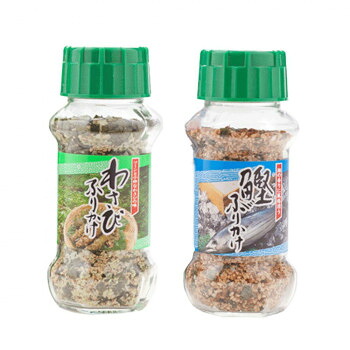 【直送品】みなり わさびふりかけ 85g・鰹ふりかけ 80g　各15個セット【お寄せ品、返品キャンセル不可。欠品終売時連絡あり】｜ヘルシー救急ＢＯＸ