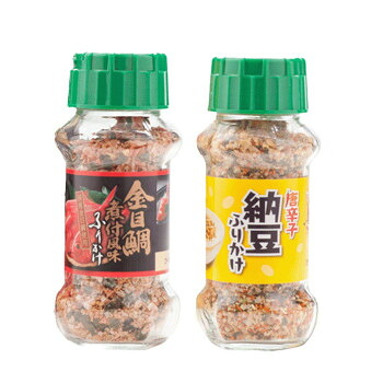 【直送品】みなり 金目鯛煮付風味ふりかけ 80g・唐辛子納豆ふりかけ 90g 各15個セット【お寄せ品、返品キャンセル不可。欠品終売時連絡あり】|ヘルシー救急BOX