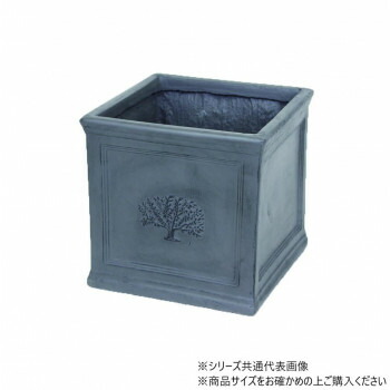 村田屋産業 スクエアポットフォレスト 8号 BritishGray 3736【お寄せ品、返品キャンセル不可。欠品終売時連絡あり】