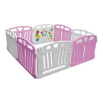【直送品】JTC(ジェー・ティー・シー) ベビーサークル パステルカラーサークル8P ピンク J-4852【お寄せ品、返品キャンセル不可。欠品終売時連絡あり】｜ヘルシー救急ＢＯＸ