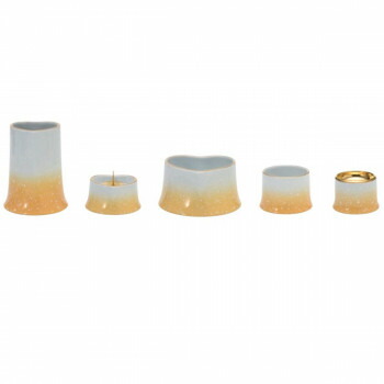 ANGERS(アンジェ) 5点セット 有田焼 ハート/イエロー 32Q9008100072【お寄せ品、返品キャンセル不可。欠品終売時連絡あり】