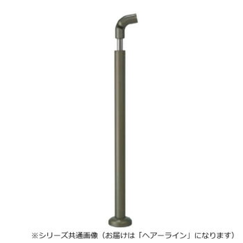【メーカー直送（大型）】シロクマ　自在エンド支柱(ベースプレート式) ヘアーライン ABR-720B　【お寄せ品、返品キャンセル不可。欠品終売時連絡あり】