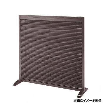 【直送品】弘益(KOEKI) UTILITY 衝立1連 ブラウン JPLB1BR【お寄せ品、返品キャンセル不可。欠品終売時連絡あり】|ヘルシー救急BOX