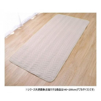 ベッドパッド 消臭 四隅ゴムバンド付き ダブル 140×200cm 1587059【お寄せ品、返品キャンセル不可。欠品終売時連絡あり】