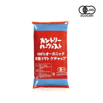 【直送品】タカハシソース　カントリーハーヴェスト 有機トマトケチャップ 1kg　10個セット　017121【お寄せ品、返品キャンセル不可。欠品終売時連絡あり】