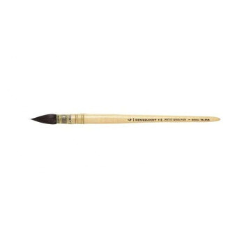 【電子メイル便】 REMBRANDT レンブラント水彩画画筆135 御前上等木鼠毛/ラウンド  T909-135-04(4号) 495591【お寄せ品、返品とり止める不可。欠品終売時申しつたえるあり】