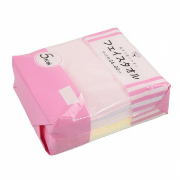 オーミケンシ エコフェイスタオル５枚入り 9511 5枚 まとめ）オーミケンシ エコフェイスタオル5枚セット ホワイト9511〔×3