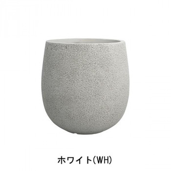 【メーカー直送（大型）】グリーンポット 植木鉢 グレイニー エッグ ホワイト 35cm GA-3135WH【お寄せ品、返品キャンセル不可。欠品終売時連絡あり】