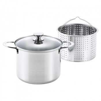 ルチェンテ IH対応パスタポット20cm LU-20P 5357-226【お寄せ品、返品キャンセル不可。欠品終売時連絡あり】