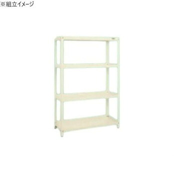【直送品】サカエ スーパーラック 4段タイプ 1220×450×1800mm アイボリー SPR-3114I【お寄せ品、返品キャンセル不可。欠品終売時連絡あり】 49,745円