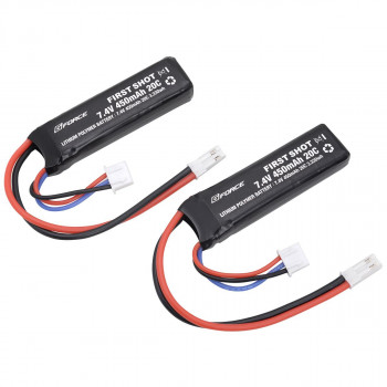 【メール便】 G-FORCE ジーフォース FIRST SHOT LiPo 7.4V 450mAh ハンドガン用(2本入) GFG991【お寄せ品、返品キャンセル不可。欠品終売時連絡あり】